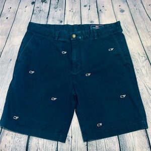 Men's Vineyard Vines Navy Blue Whale Embroidered Breaker Shorts (36)